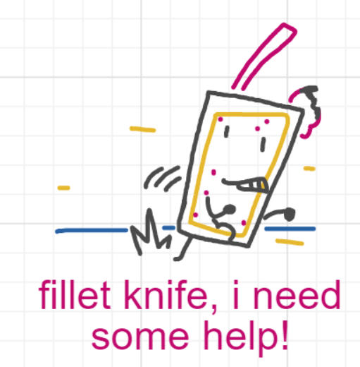 A panel from What's The Point, episode five of the Board Boards object show by Furretwalk/WalkingFurret.